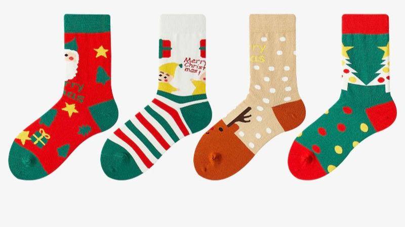 Christmas sock 4 pairs bag